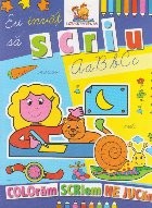 Eu invat sa scriu - Carte de colorat