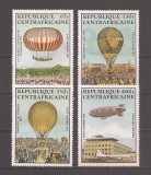 Centrafricana 1983 - Bicentenarul zborului cu balonul cu echipaj uman, Serie NDT, MNH