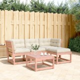 Gossi set mobilier de gradina cu perne, 4 piese, lemn masiv douglas
