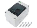 Carcasă Aparatură Modulară IP65 Gri Deschis 4 Module