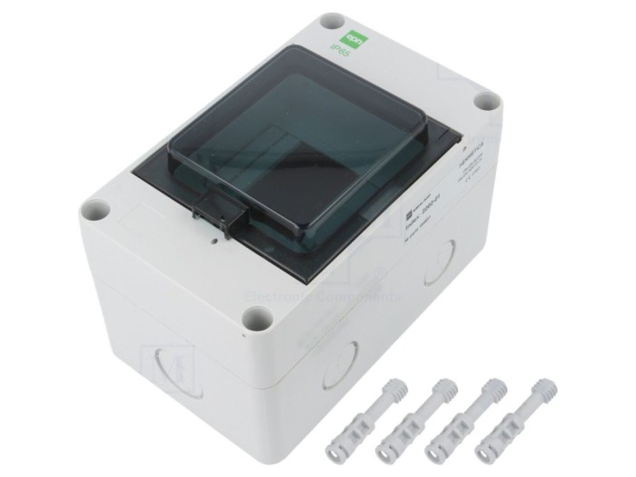 Carcasă aparatură modulară IP65, 4 module