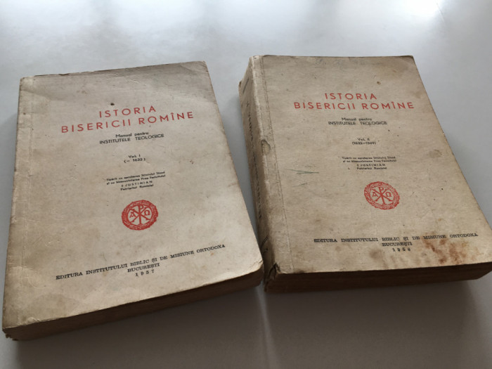 ISTORIA BISERICII ROMINE PT. INSTITUTELE TEOLOGICE 2 VOL. BUCURESTI 1957/-58