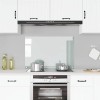VidaXL Panou antistropi bucătărie transparent 90x60 cm sticlă securiz. 249474