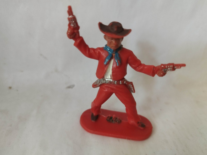 bnk jc Figurine de plastic - Jean Hoeffler - cowboy cu pistoale