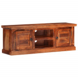 vidaXL Comodă TV cu uși, 112x30x40 cm, lemn masiv de acacia 354986