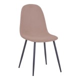 Cumpara ieftin Scaun Bella catifea verde cu picioare din metal negru 43x52x88 cm
