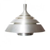 Lampă suspendată din aluminiu de Hans Agne Jakobsson, Suedia, anii &#039;60