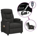 Cumpara ieftin Fotoliu de masaj electric rabatabil, negru, textil
