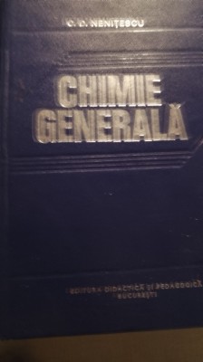 Chimie generala,c d nenitescu,1976 foto