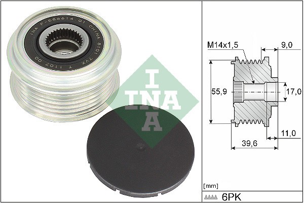 INA 535 0340 10 Sistem roata libera, generator