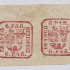 1862-PERECHE PRINCIPATELE UNITE,6 PARALE,VISINIU ULEIOS(3R),RR.