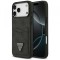 Husa pentru Apple iPhone 17 Pro Max, Guess, 4G Double Card Triangle, Neagra