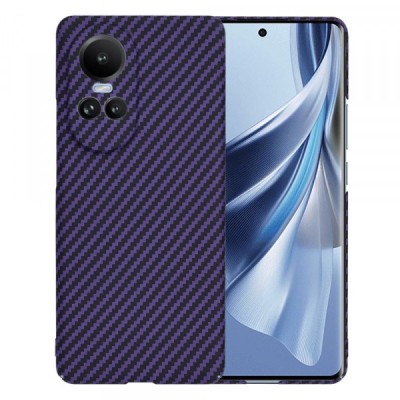 Husa pentru Oppo Reno10 / Reno10 Pro, Techsuit, Carbonite FiberShell, Mov foto