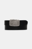 Levi&#039;s curea de piele culoarea negru, 002G1-0000