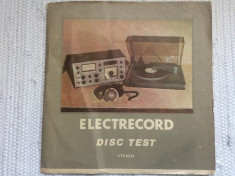 disc test stereo disc vinyl lp electrecord ST EXE 02689 Gatefold 1985 RSR foto