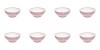 Set boluri, 8 piese, 350 ml, Plastic, Roz
