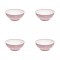 Set boluri, 8 piese, 350 ml, Plastic, Roz