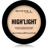 Rimmel High&#039;light Pudra compacta ce ofera luminozitate culoare 001 Stardust 8 g