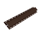 Profil imbinare H Vox SV-18, pentru lambriu exterior, PVC, maro, 3.05 m