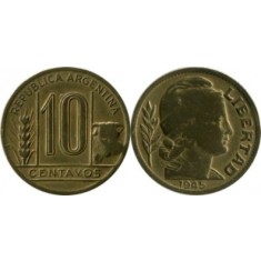 Argentina 1945 - 10 centavos, circulata