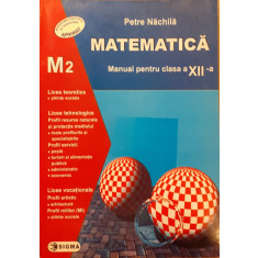Matematica Manual pentru clasa a XII-a