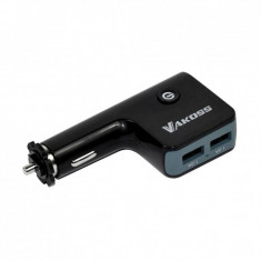 Incarcator auto Vakoss TP-3284UK 4x USB Black foto