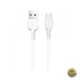 Cablu Date si Incarcare USB-A - USB-C HOCO Flash X20 18W 1m Alb