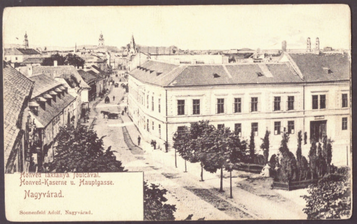 1902 - ORADEA, Cazarma Militara, Litho, Romania - old postcard - unused