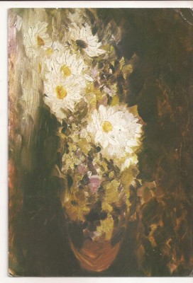 RF42 -Carte Postala- N. Grigorescu, margarite, circulata foto
