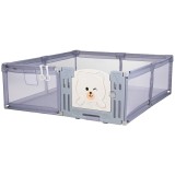 Tarc de joaca Chipolino Amico 200x180 cm cu usa grey