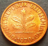 Cumpara ieftin Moneda 1 PFENNIG - RF GERMANIA, anul 1970 *cod 2900 - litera F, Europa