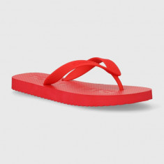 Tommy Jeans slapi TJM BEACH FLIP FLOP barbati, culoarea rosu, EM0EM01392