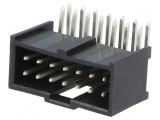 Soclu dreptunghiular tată C-Grid III 14 pini 2,54mm THT