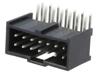 Soclu dreptunghiular tată C-Grid III 14 pini 2,54mm THT foto