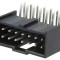 Soclu dreptunghiular tată C-Grid III 14 pini 2,54mm THT