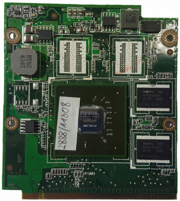 Placa video defecta laptop pentru piese Asus PRO58S M50 X57 X71 X83 nVidia 9300M GS VIDEO CARD M50V-9PGE2 08G2015MM20Y foto