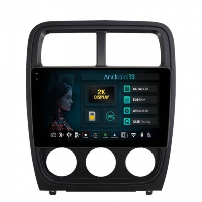 Navigatie 2K Dodge Caliber (2010-2012) 8GB RAM Android 13 Octacore Slot Sim 4G DSP GPS Wi-FI Carplay Android Auto USB Bluetooth Waze Touchscreen 9.5 I foto
