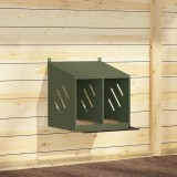 Cuibă pentru pui cu 2 compartimente, metal verde măsline