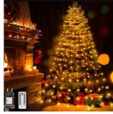 Cumpara ieftin Instalatie Luminoasa Cascada pentru Brad, Pom de Craciun, 400 LED Alb Cald, Priza, Telecomanda, 8 Moduri, IP44