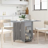 vidaXL Masă de dining 115 x 70 x 75 cm Lemn prelucrat Sonoma gri 8006034