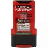 Gel de duș 3 &icirc;n 1 L&rsquo;Or&eacute;al Men Expert Barber Club pentru corp, păr și barbă, 250 ml