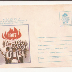 Plic FDC Romania - 80 de ani de la marea rascoala a taranilor, necirculat 1987