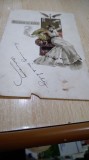 CARTE POSTALA FELICITARE ANII 1900 APROX. CIRCULATA