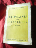Ion Calugaru - Copilaria unui netrebnic - Prima Ed. 1936 N.Ciornei 272 pag.