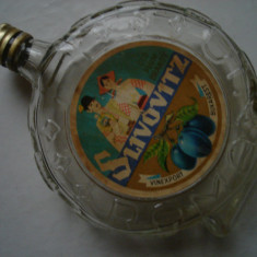 Sticla veche Slivovitz, slibovita 40%, Cluj-Napoca, 700 ml, cu eticheta