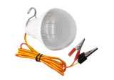 Bec 12V 10W (90W) cu Clesti Rulota, Camping, Pescuit, Solar - Cablu 1m, Lumina Alb Rece, Durata 50000h