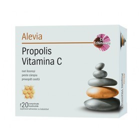 Propolis Vitamina C cu Echinaceea Alevia 20cpr foto