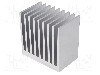 Radiator extrudat, aluminiu, 50mm x 80mm, naturala, FISCHER ELEKTRONIK - SK 655 50 AL foto