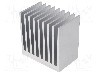 Radiator extrudat, aluminiu, 50mm x 80mm, naturala, FISCHER ELEKTRONIK - SK 655 50 AL