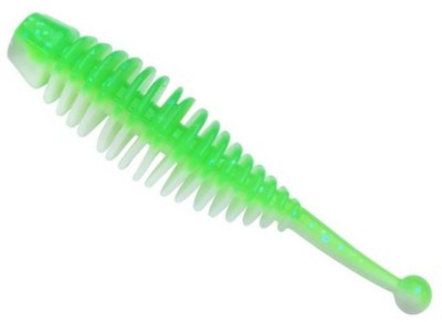 Naluca Power Baits Power Naiad, Spring Green Snsne White, 3cm, 12buc/plic foto
